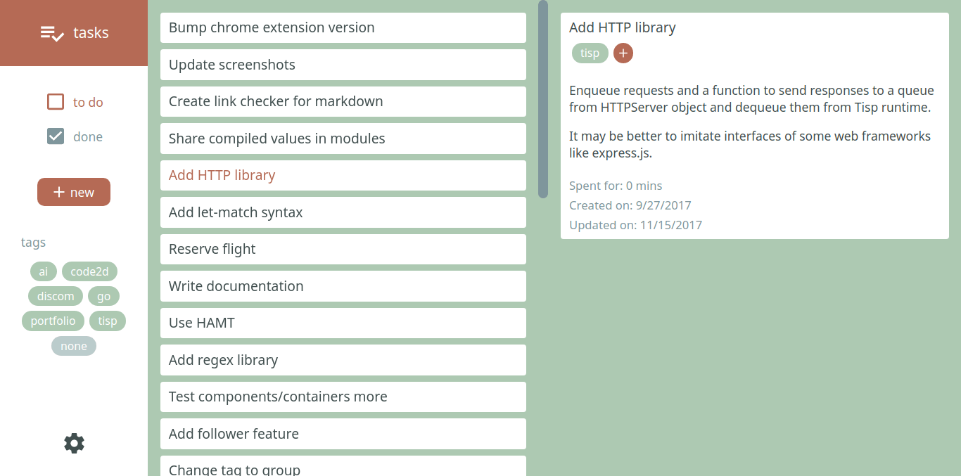 code2d - Todo management tools for software engineers